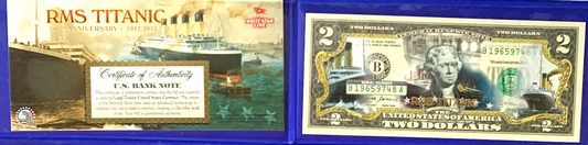 2013 U.S. $2 RMS Titanic 100th Anniversary – Merrick Mint Colorized