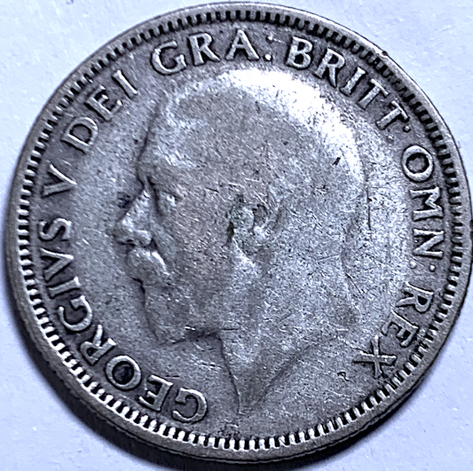 1926 Un chelín británico – Jorge V – Plata esterlina – KM#828 – 22,5 millones acuñados