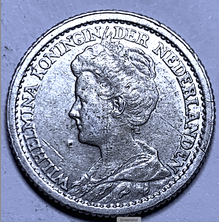 WWI Era Netherlands Silver Coin – KM#146 – Utrecht Mint – Scarce