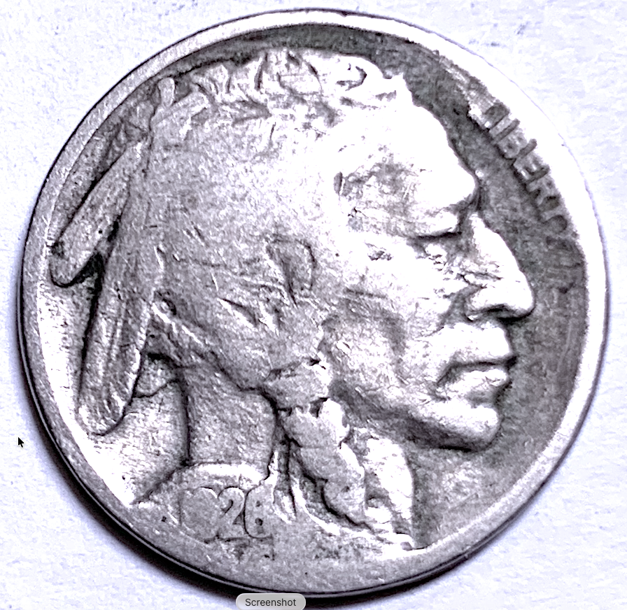 1926 Buffalo Nickel – United States – KM#134 – 5c Coin, Philadelphia Mint