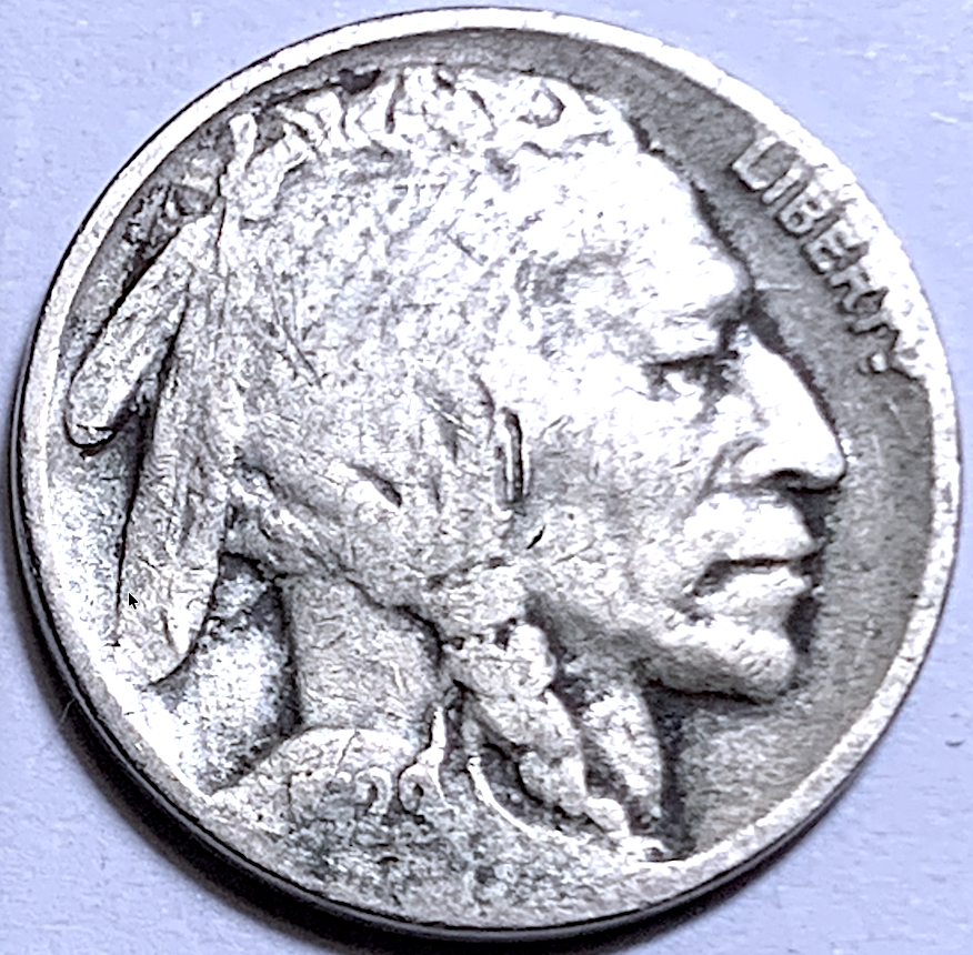 USA 1929-D 5 Cents Buffalo Nickel – KM#134 – Very Low Mintage 8.37M