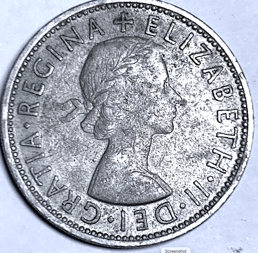 United Kingdom 1963 Florin 2 Shillings Elizabeth II KM#906 Copper-Nickel