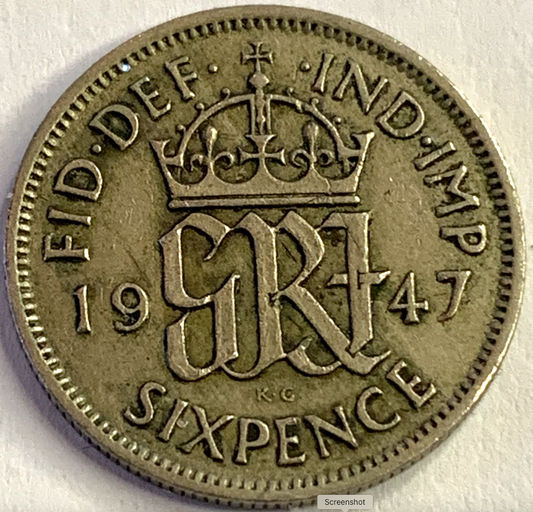 Royal Heritage: Acquire the Rare United Kingdom 6 Pence, 1948 Coin!"