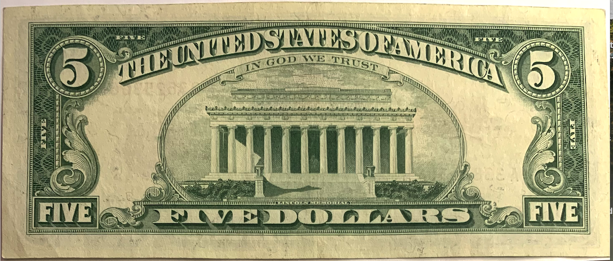 Mint Condition 1963 Red Seal $5 United States Note with Motto - A Collector's Dream!