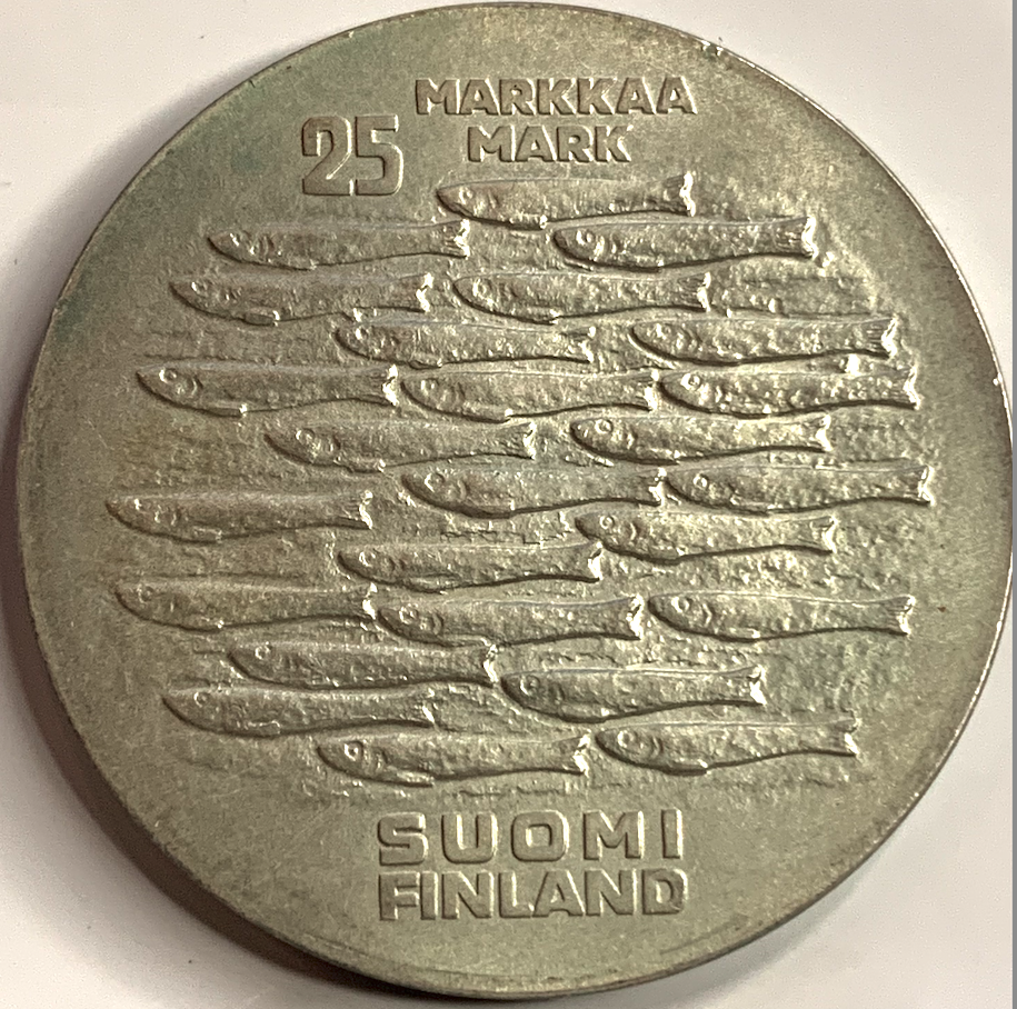 Rare 1979 Finland 25 Markkaa Silver Coin – Turku 750th Anniversary Collector’s Gem