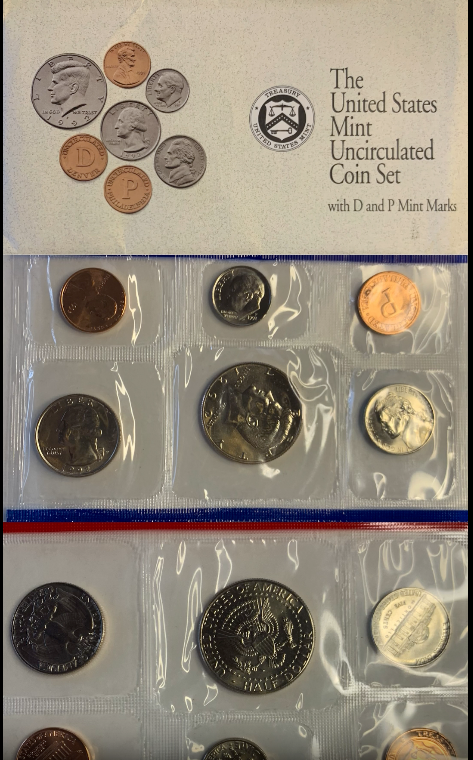 1992 U.S. Mint Uncirculated Coin Set - 12 Coins in Original Packaging