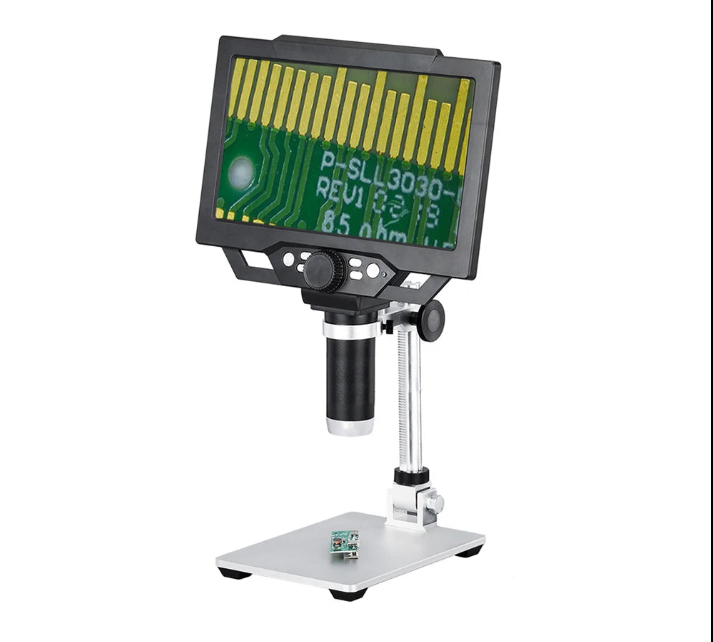 Microscopio digital LCD G1600 de 9 pulgadas: ideal para soldadura, PCB y joyería.