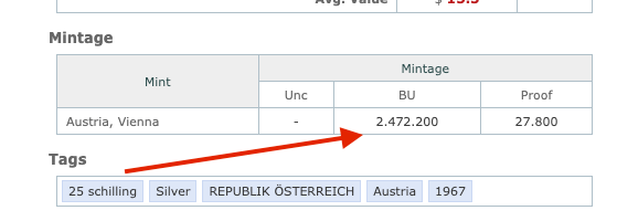 Rare Austria 25 Schilling 1967 Silver Coin – 250th Anniversary of Maria Theresia