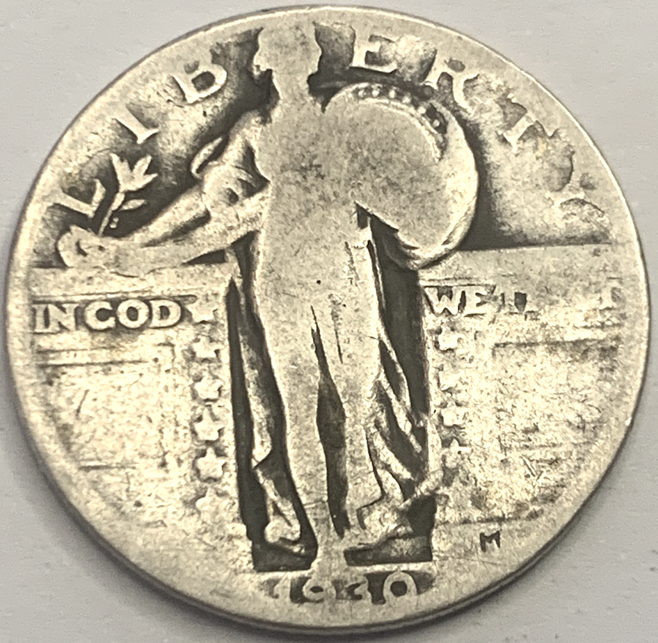 Vintage Silver Standing Liberty Quarter Set – 4 Coins, 1925–1930, Philadelphia Mint