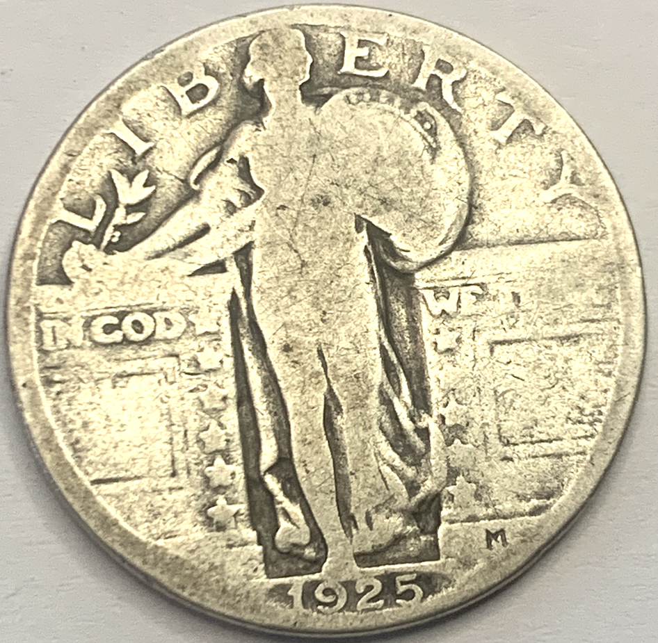 Vintage Silver Standing Liberty Quarter Set – 4 Coins, 1925–1930, Philadelphia Mint