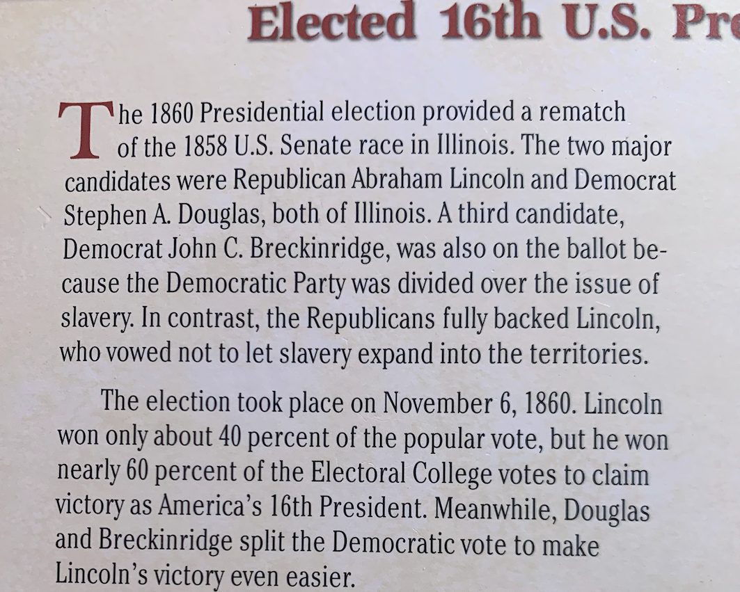 “Elected 16th President” Set • 2 Wheat Cents + 1977 Americana 3¢ Stamp