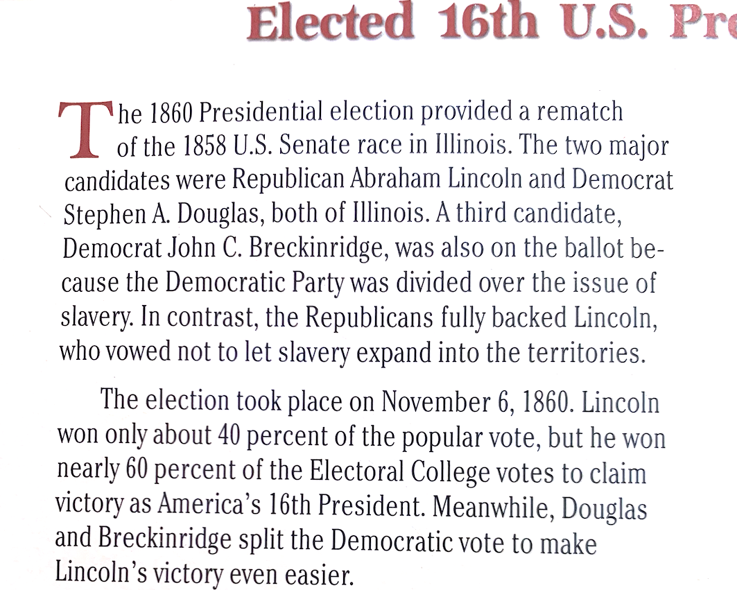 “Elected 16th President” Set • 2 Wheat Cents + 1977 Americana 3¢ Stamp