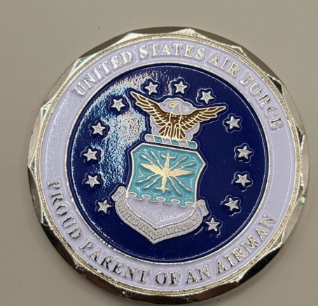 Pièce de monnaie commémorative d'une fière maman de l'armée de l'air