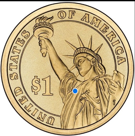 Pièce de 25 P de 2015 à l'effigie de Lyndon B. Johnson, non circulée