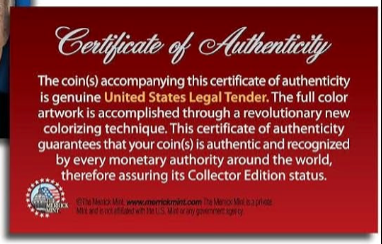 Donald Trump Pres. Official Genuine Legal Tender IKE Eisenhower $1 Dollar Coin