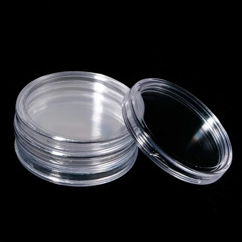 5 × Reusable Clear Coin Capsules 38.6 mm — Fits 2 oz Silver Coins Storage