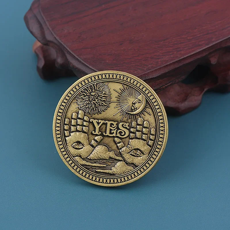 "Pièce souvenir exquise Oui/Non – Idéale pour la décoration intérieure et les cadeaux d'affaires !"