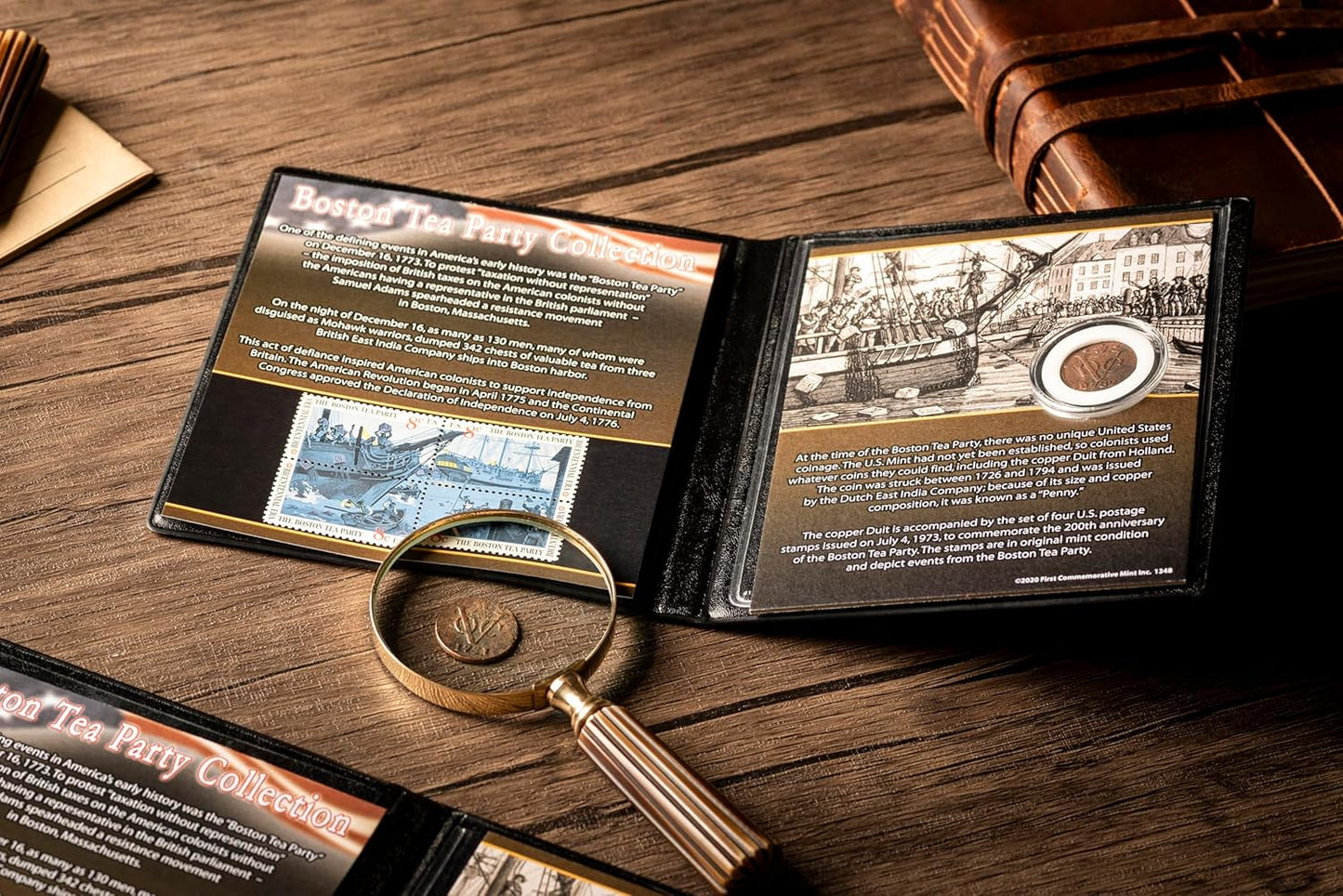Boston Tea Party Coin and Stamp Collection