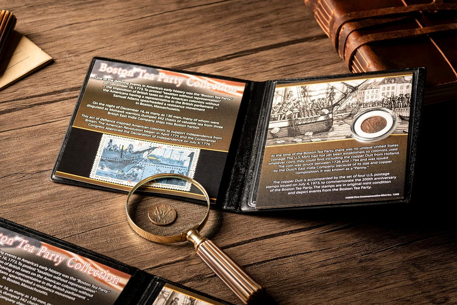 Boston Tea Party Coin and Stamp Collection