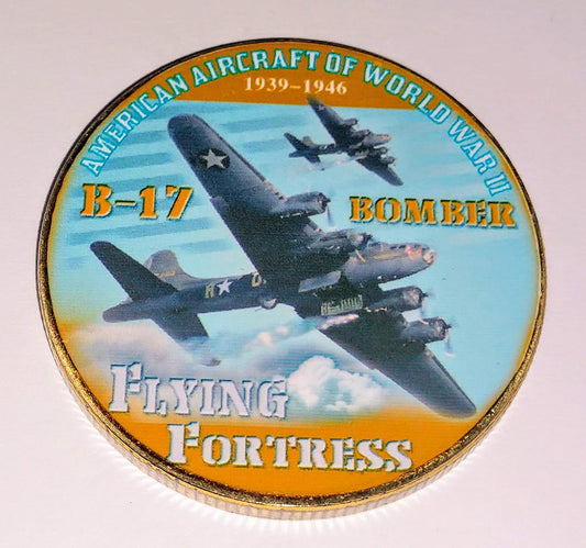 Army Air Corps B-17 Bomber Flying Fortress Challenge Art Coin