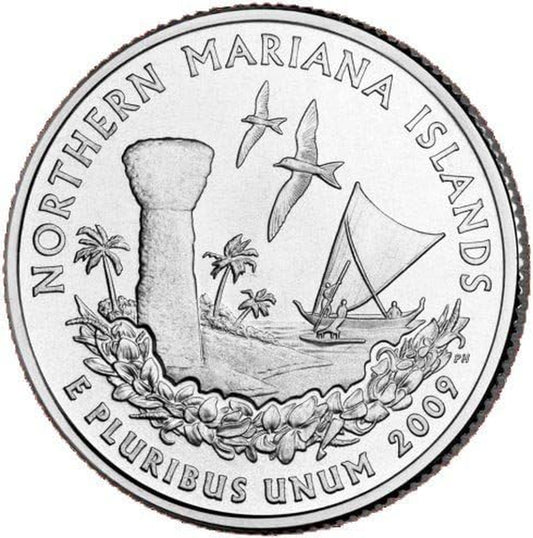 US 2009 D MINT NORTHERN MARIANA ISLANDS QUARTER UNC COIN