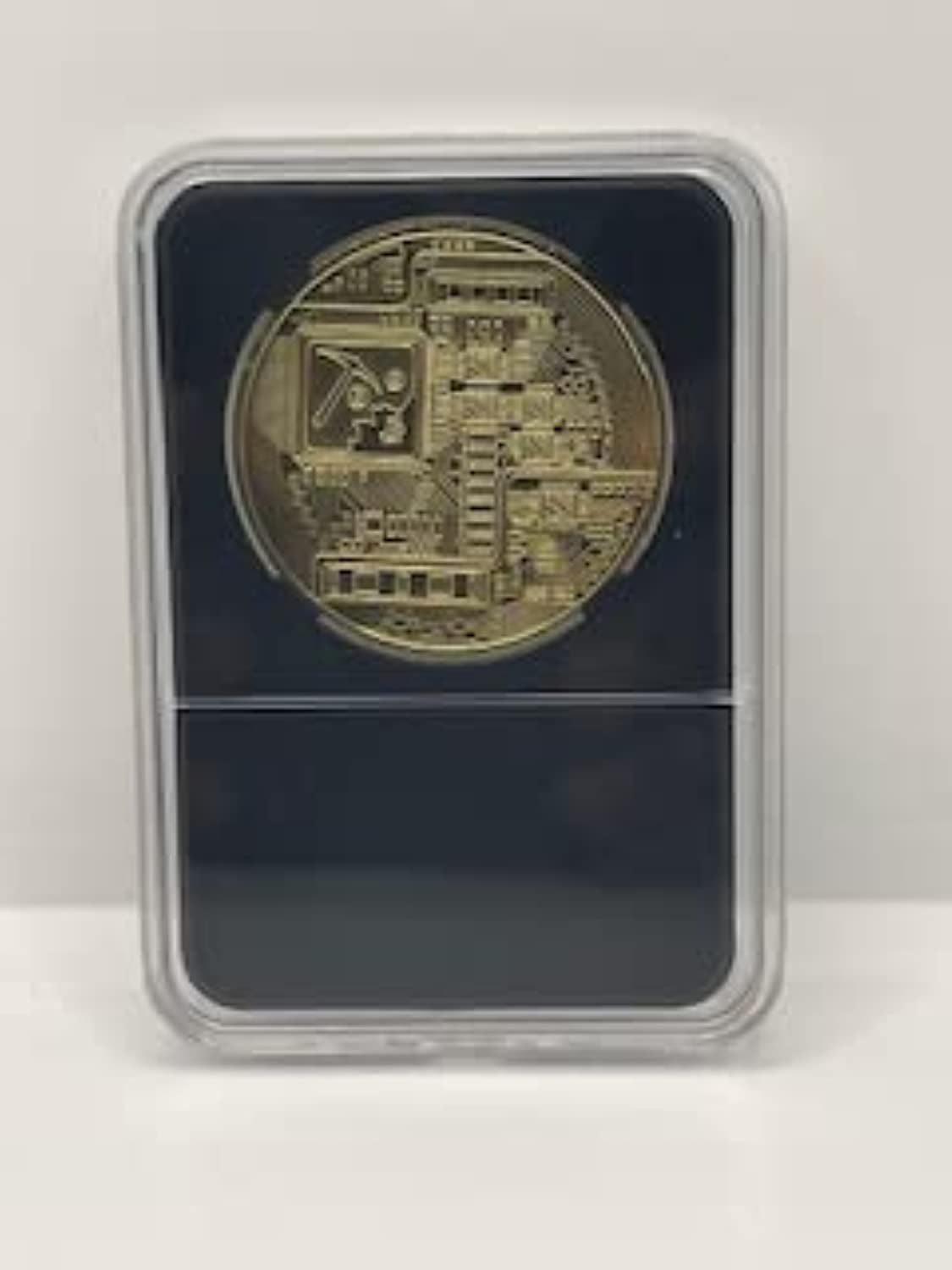 Bitcoin Coin in Collector'S Edition Case: Limited Edition Physical Gold Coin with Crypto Coin Display Case | Cryptocurrency Coin with Realistic Details | Desk Home Office Idea for HODL Fans