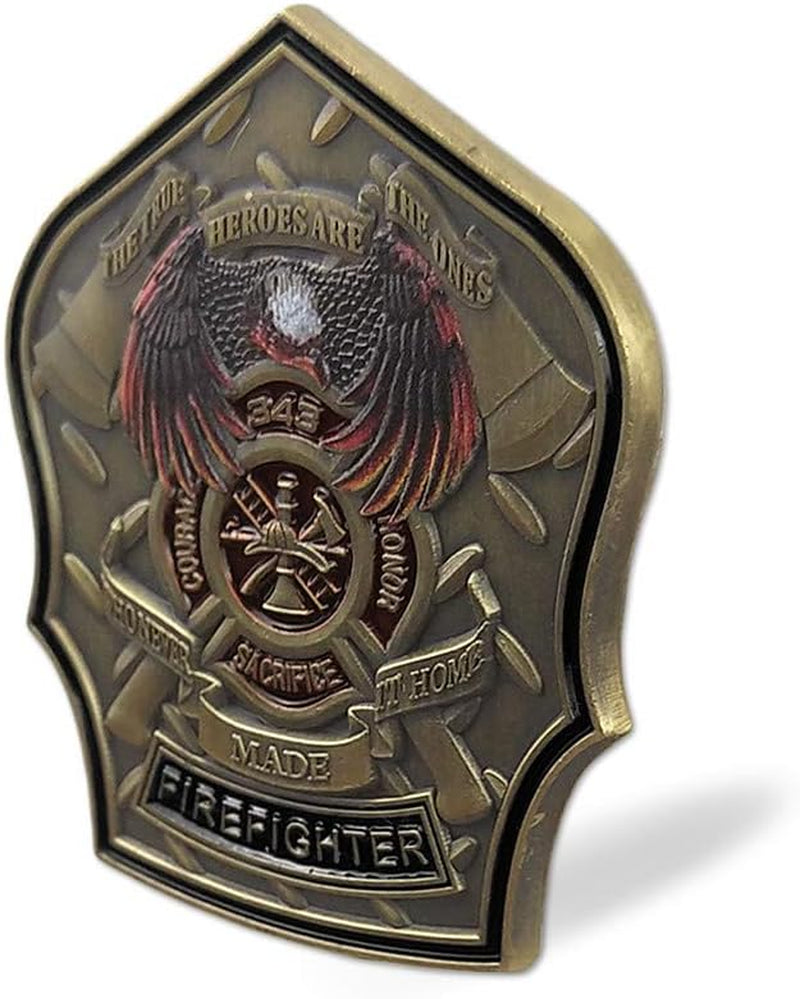 Firefighter Prayer Challenge Coin Fireman Gifts