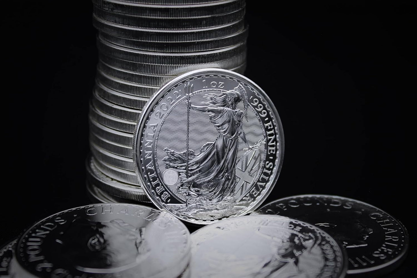 2022-1 Oz Silver Britannia Coin Brilliant Uncirculated (BU) with a Certificate of Authenticity £2 Seller BU