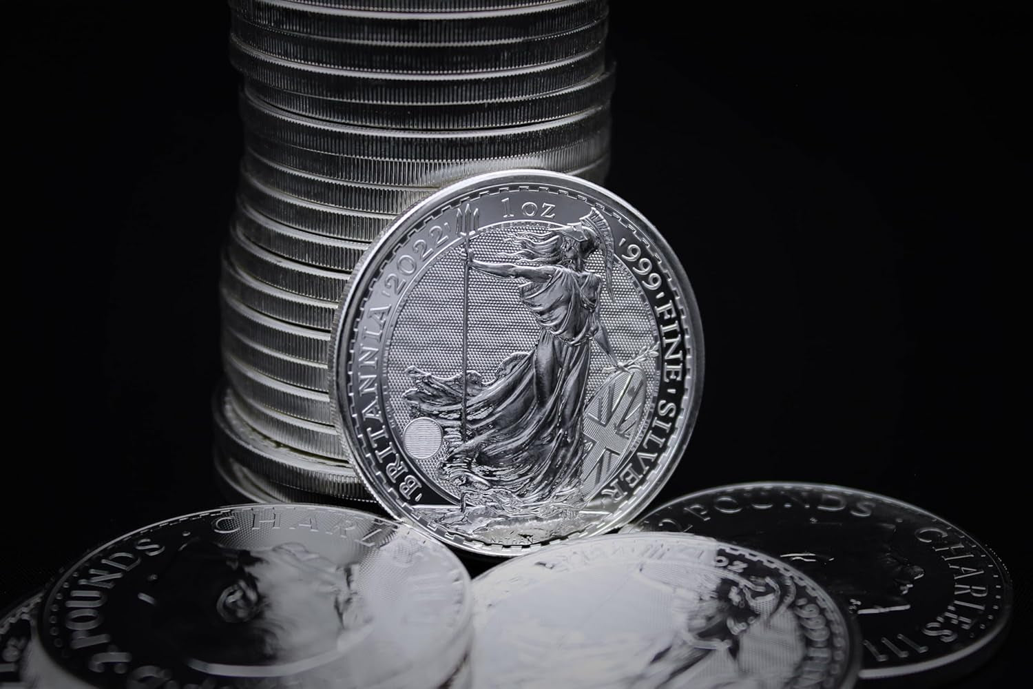 2022-1 Oz Silver Britannia Coin Brilliant Uncirculated (BU) with a Certificate of Authenticity £2 Seller BU