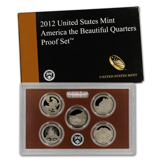 2012 S US Mint Quarters Proof Set Original Government Packaging