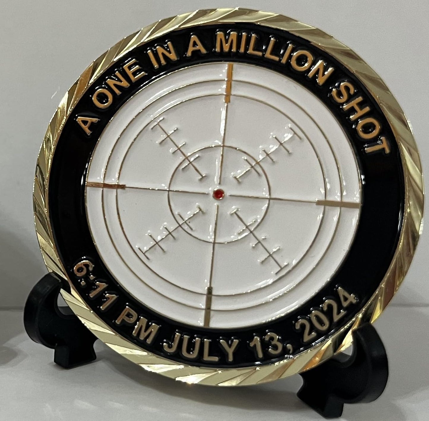 Valor Coin Commemorating Butler 2024 Assassination Attempt, a One-In-A-Million Shot, Collectibles, Gifts, Commemorative Coin, Challenge Coin