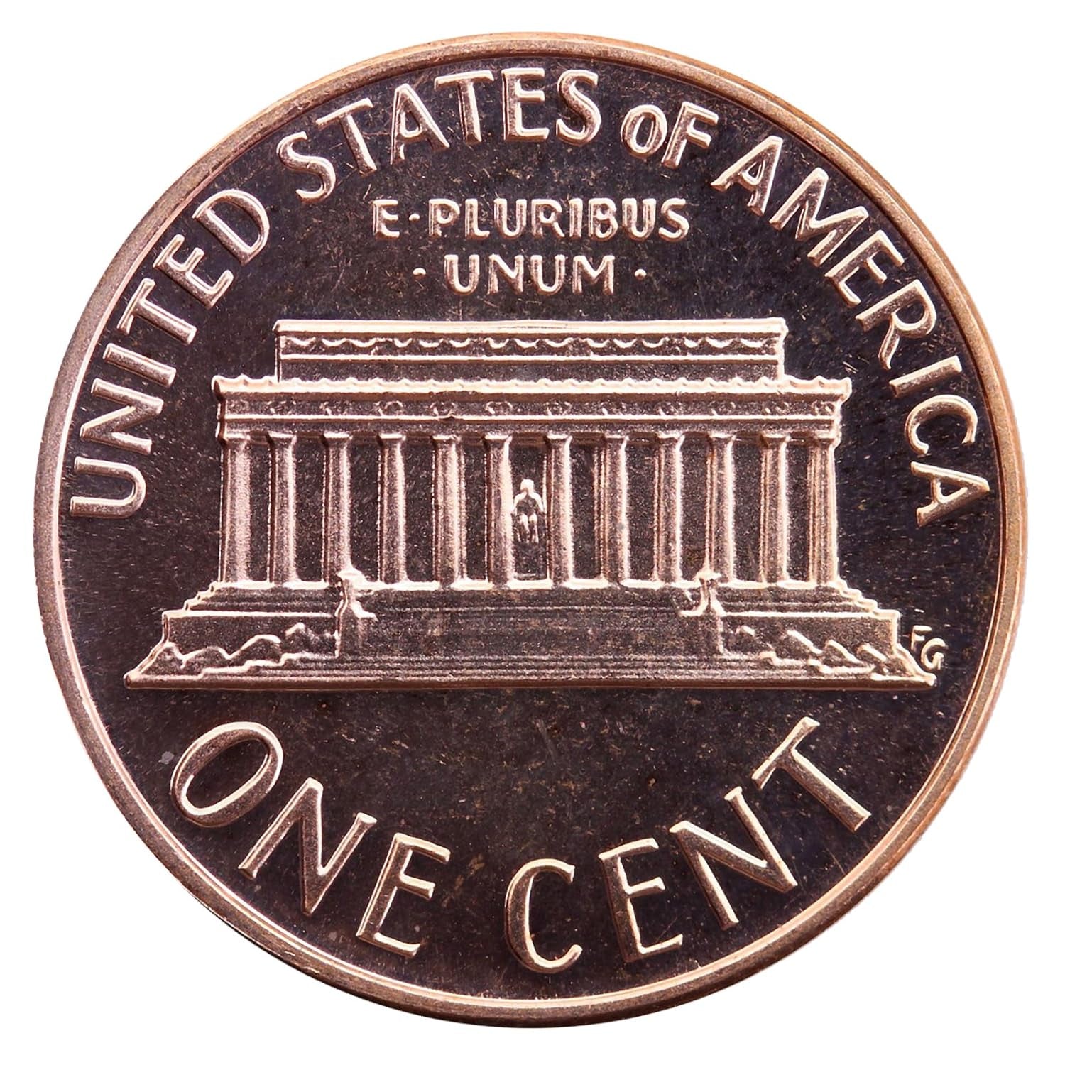 1970 S Gem Proof Lincoln Memorial Cent Penny US Mint Proof