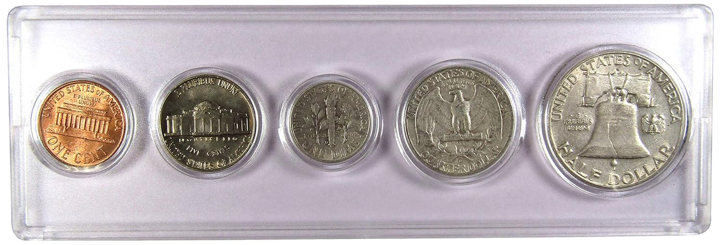 1939 Year Set 5 Coins in AG about Good or Better Condition Collectible Gift Set