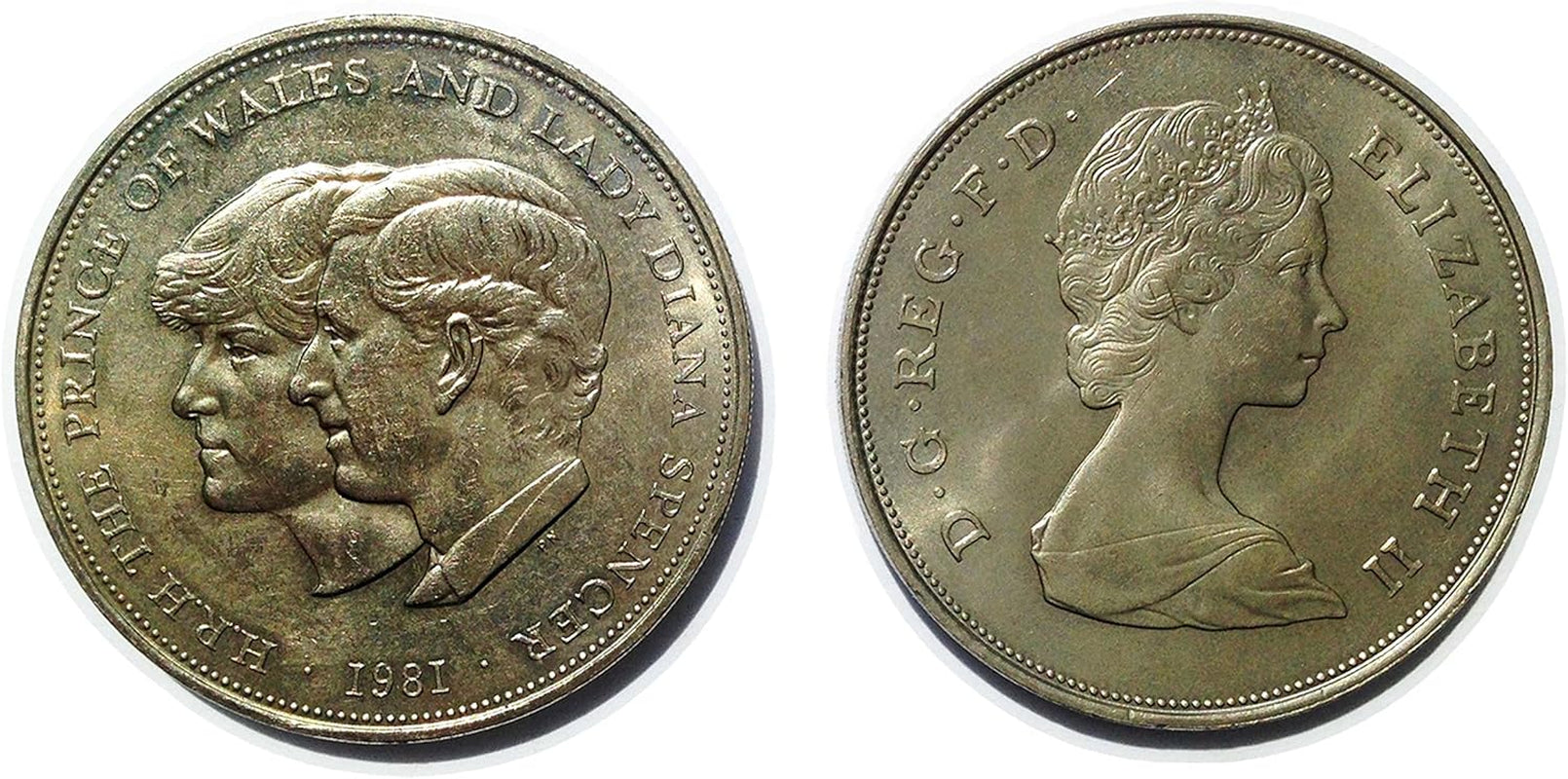 The Prince of Wales and Lady Diana Spencer Commemorative Crown Coin from 1981