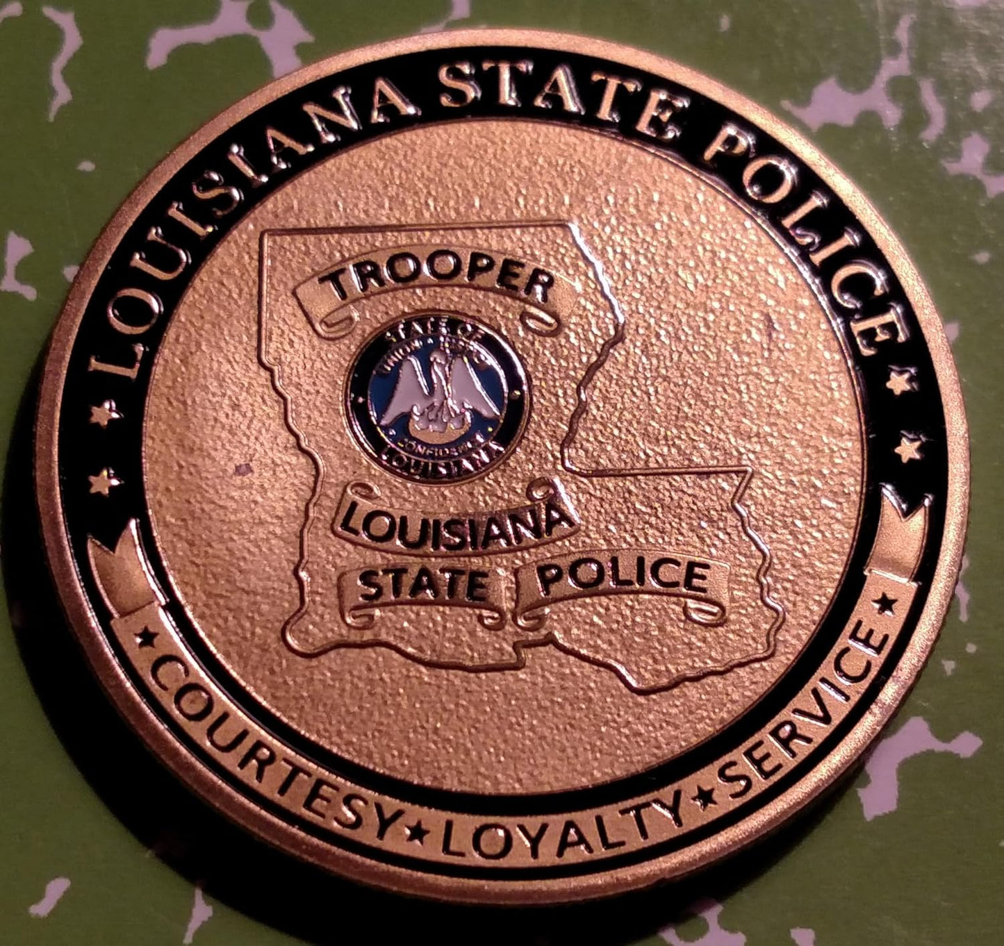 Louisiana State Police Department Law Enforcement #56 Challenge Honor Coin