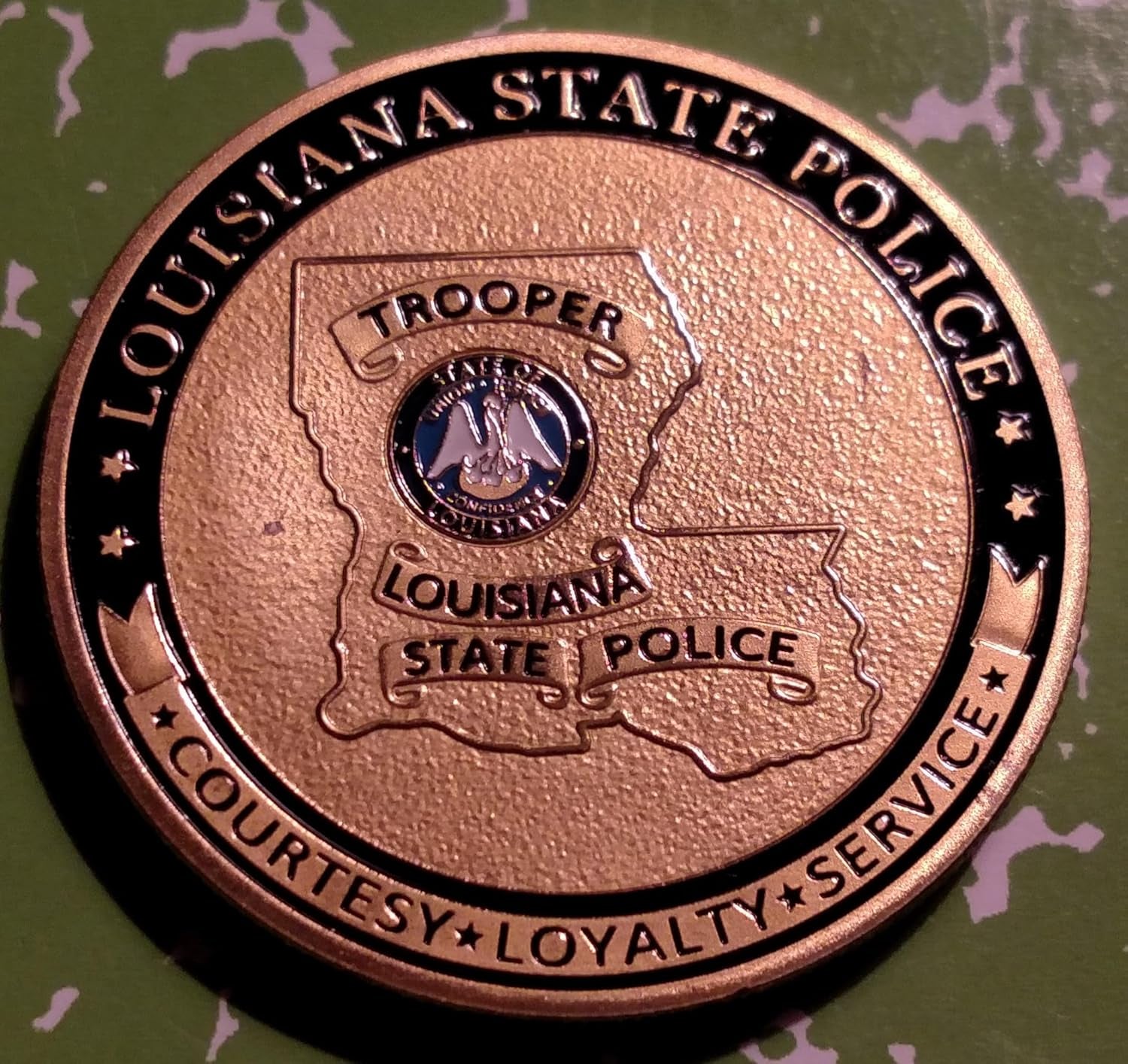 Louisiana State Police Department Law Enforcement #56 Challenge Honor Coin