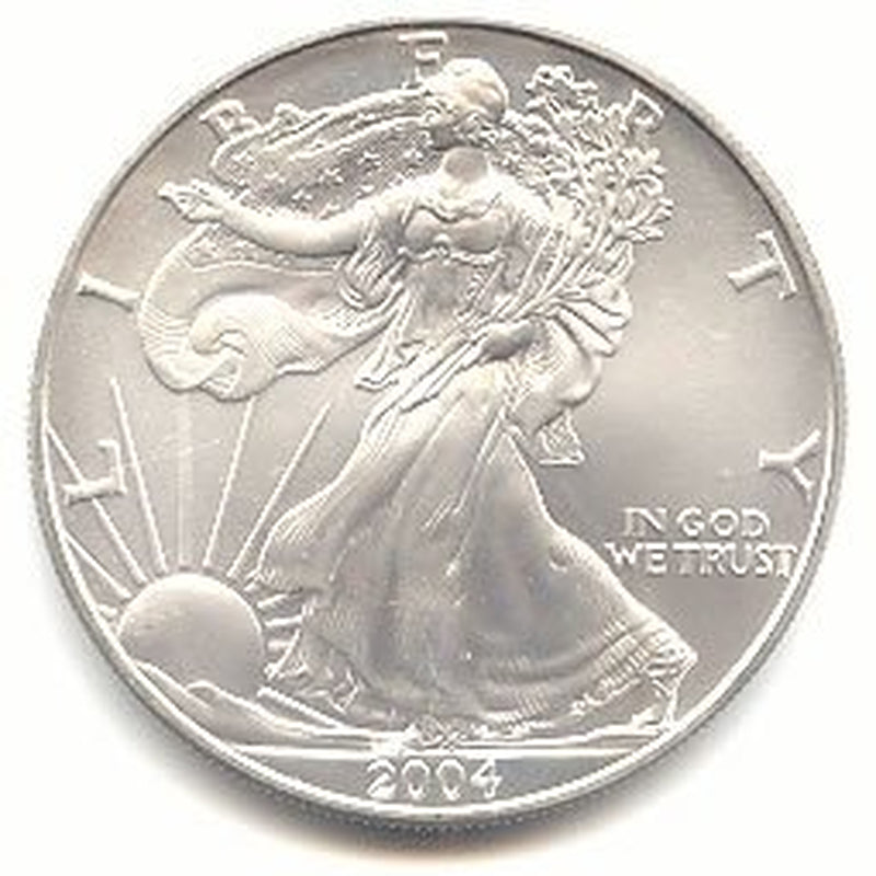 2004 - 1 Oz American Silver Eagle .999 Fine Silver Dollar Uncirculated US Mint