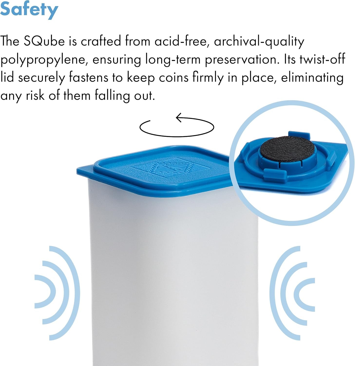 LIGHTHOUSE - Square Coin Tubes for 20 Coins - Perfect for Silver Eagles and US Silver Dollars - Intercept Corrosion Protection (40-41Mm) - Pack of 6