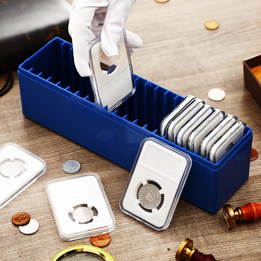 Coin Storage Box Collection Case for 20 PCGS NGC PCCB Pmgab Slab Coin Holders