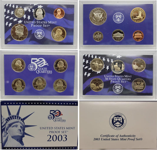 2003 S US Mint Proof Set OGP