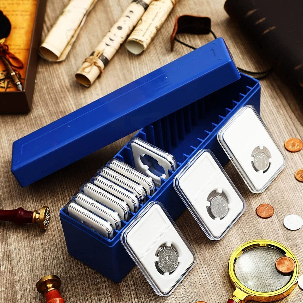 Coin Storage Box Collection Case for 20 PCGS NGC PCCB Pmgab Slab Coin Holders