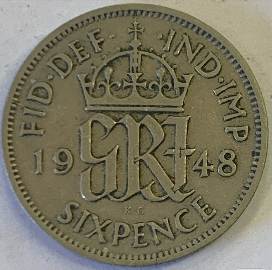 Royal Heritage: Acquire the Rare UK 6 Pence, 1948 Coin!"